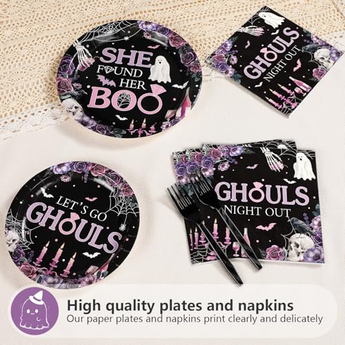 Halloween Ghouls Party Supplies Set - 96 Pieces for Girls Bachelorette Celebration