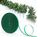 164ft Green Christmas Garland Ties - Reusable Holiday Decor Twists - Adjustable