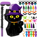 Halloween Piñata Black Cat with Stick & Blindfold Party Toys Set
