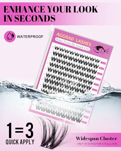 Flora Lash Clusters Kit Short - Wispy 8-14mm False Eyelash Extension DIY Set