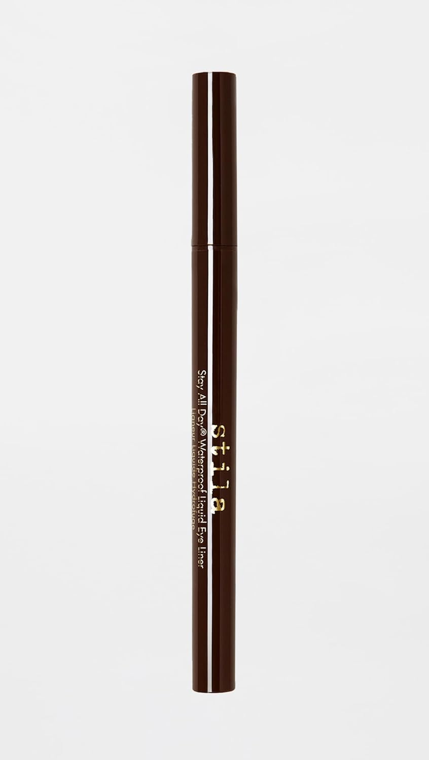 Stila Waterproof Liquid Eye Liner - Stay All Day Formula with Fine Brush Tip | Smudge-Proof Satin Finish