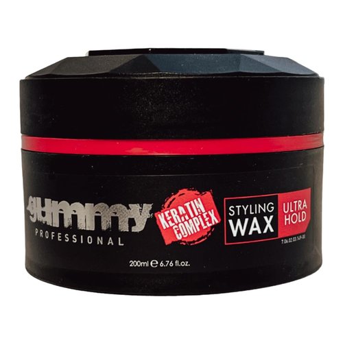 **Gummy Professional Hair Styling Wax - Strong Hold with Keratin Complex for Radiant Finish | 200 ml**