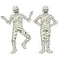 Halloween Mummy Decorations - 2 Pack Jointed Paper Mummies for Spooky Displays - Variation of Mummy / 2