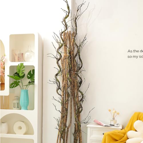 71in Faux Tree Branches Vines for Wall Decor - Flexible Moss Twigs