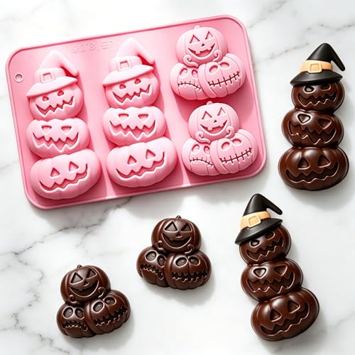 Halloween Pumpkin Silicone Mold for Chocolates Candies & Decorations