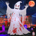 Giant Inflatable Ghost Halloween Decoration with LED Lights - 8.2 ft Outdoor Yard Decor