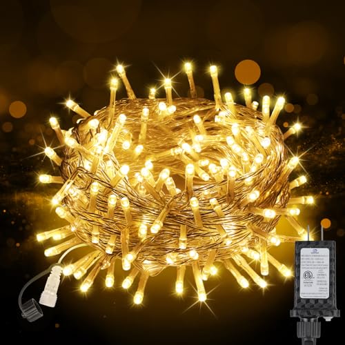 Warm White 33FT 100LED Connectable Christmas Fairy Lights with Timer & 8 Modes