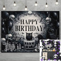 Halloween Photography Backdrop 8x6FT Gothic Style Birthday Banner