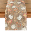 Brown 13x90 Inch Fall Table Runner Polyester Home Decor for Dining & Parties