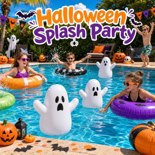 16 Pack Inflatable Ghost Tumblers for Halloween Yard & Party Decor