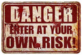 Halloween Bloody Horror Metal Sign Outdoor Indoor Decor - Multi