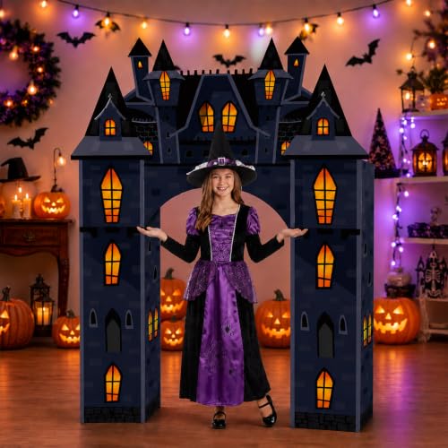 Halloween Castle Archway - Haunted House Cardstock Doorway Decoration - Variation: Halloween