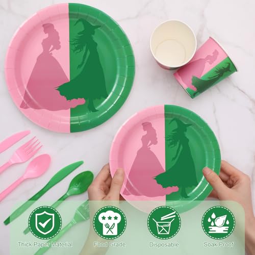 Halloween Witch Party Disposable Paper Plates Set for Themed Celebrations
