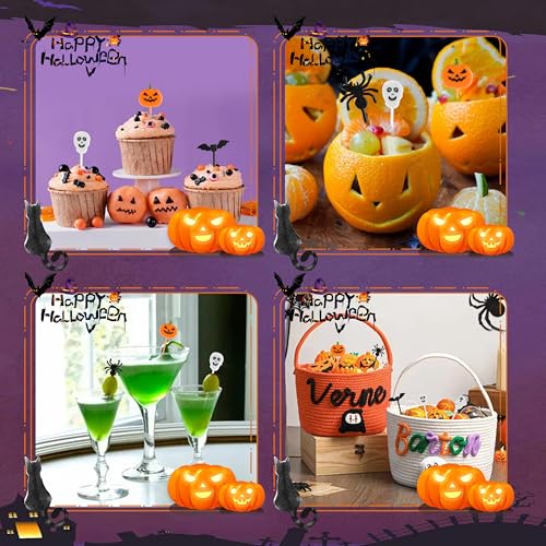 Halloween Cocktail Picks - 50 Pcs Food Skewers for Drinks & Snacks