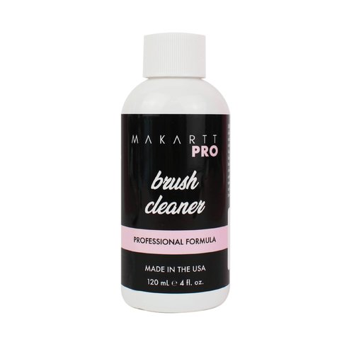 MakarttPro Professional Nail Brush Cleaner & Conditioner, Acrylic Nail Prep & Sanitation Solution for Kolinsky & Acrylic Nail Brushes, Prevents Hardening, Extends Brush Life, Made in USA, 4oz / 118ml