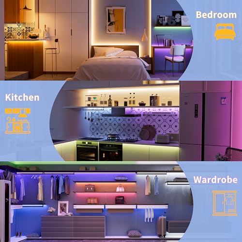 PAUTIX RGBW 4000K COB LED Strip Light 24ft - Color Changing & White
