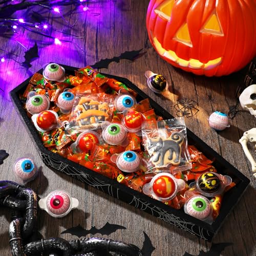 Halloween Coffin Charcuterie Board - Wooden Serving Tray for Parties