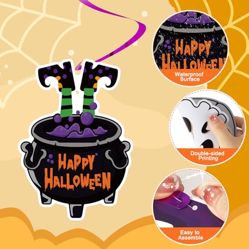 Halloween Hanging Swirl Decorations Set - 24pcs Ceiling Party Decor - Variation of THIS listing