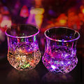 LED Light Up Shot Cups - Multicolor Liquid Activated Glasses - 2 Pack - Party Favors & Bar Accessories