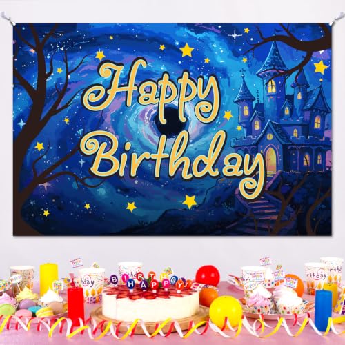 Horror Themed Birthday Photo Backdrop Spooky Party Decor - 59x39 inches
