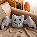 Bat Pillow 26-Inch Grey Bat-Shaped Plush Halloween Throw Pillow - Set of 1