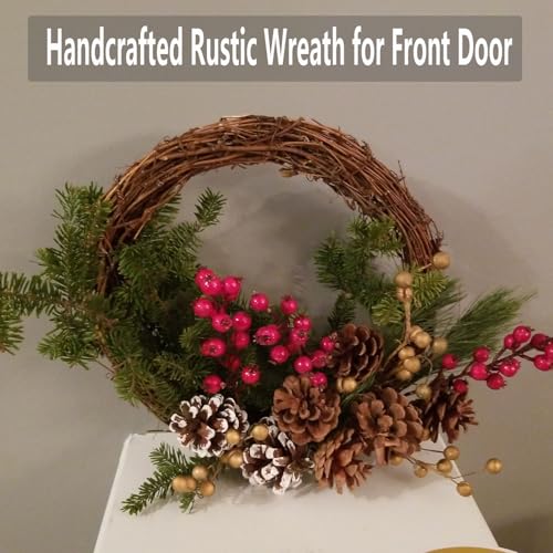 Natural Grapevine Twig Garland Wreaths - 2 Pack 15-Feet Rustic DIY Home Decor - Variation 1