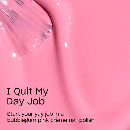 OPI Nail Lacquer I Quit My Day Job | Opaque Bright Pink Crème Chip Resistant Nail Polish | Summer Make the Rules Collection