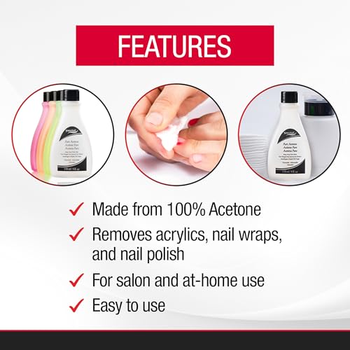 Pure Acetone Nail Polish Remover Gel - Fast-Acting, 4 fl oz