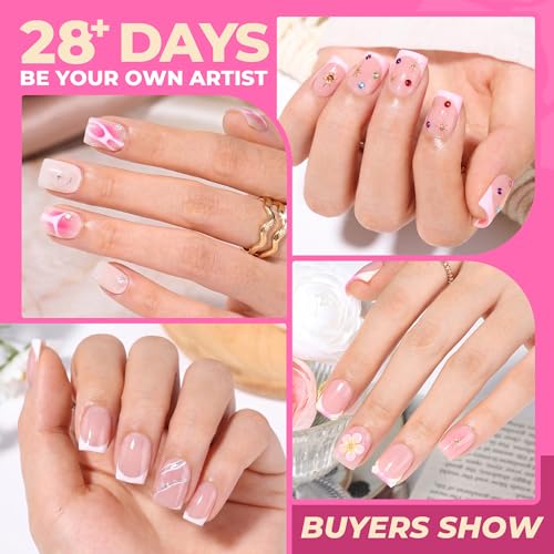 UNA GELLA Extra Short Sharp Square Nail Tips - 504PCS, Pre-Shaped, Long-Lasting