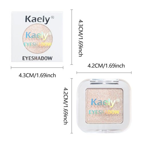 Evpct Pear White Shimmer Eyeshadow Palette - High Pigment Glitter for Mature Skin | Mini Cream Formula