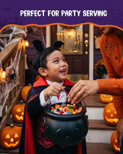 Halloween Witches Cauldron Set with Metal Stand and Mini Pots - Party Decor