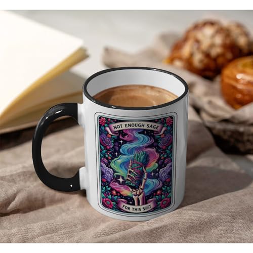 Gothic Skeleton Mug - Witchy Gifts for Women & Men, 11OZ Ceramic Cup