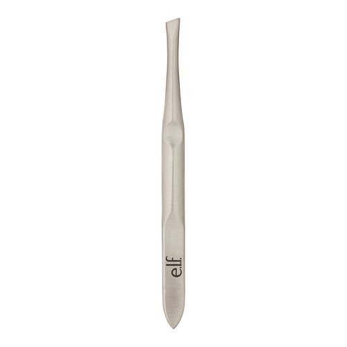 e.l.f., Slant Tweezer, Professional Quality Stainless Steel, Provides a Strong Grip, Removes Hairs Accurately, Shapes, Defines, Easy To Use, Ergonomically-Designed (Pack of 2)