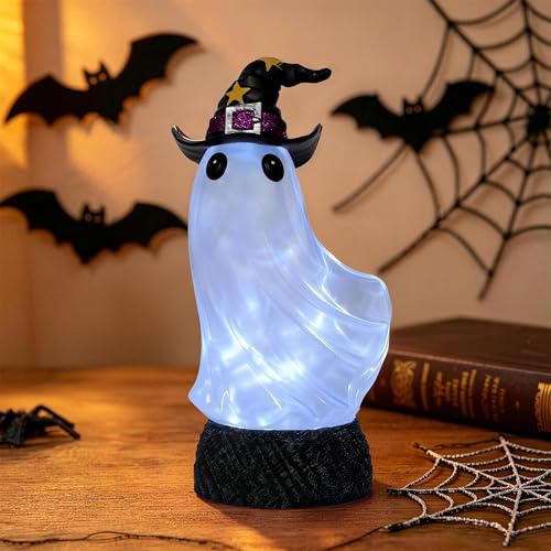 Halloween Lighted Ghost Swirling Water Globe - Smoky Water Variant