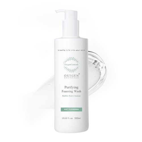 OxygenCeuticals Purifying Foaming Wash - Mild pH 5.0 Gel Cleanser with Botanical Extracts | 10.8 fl. oz (320ml)