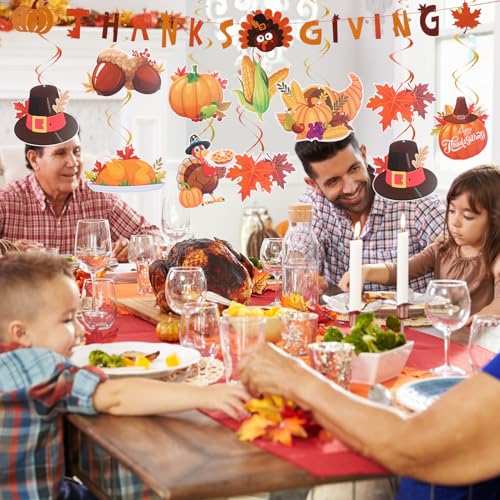 Thanksgiving Decorations 53-Piece Fall Party Hanging Decor Set