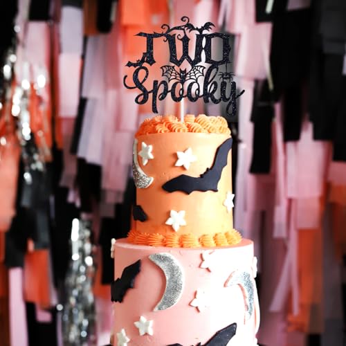 Halloween Ghost Cake Topper for 2nd Birthday - Spooky Kids Party Decor