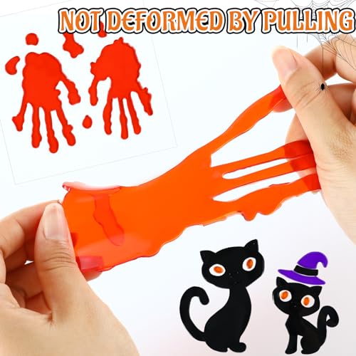 Sinload Ghost Halloween Window Gel Clings - 6 Sheets, Spooky Ghost Design