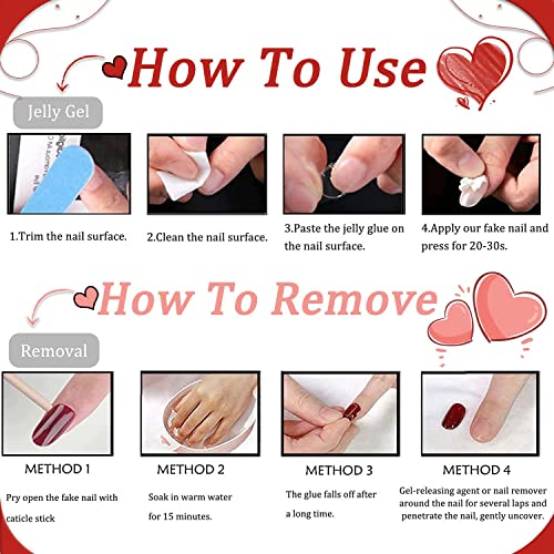 French Tip Press-On Nails Polka Dot Almond Fake Nails Set - Style 11