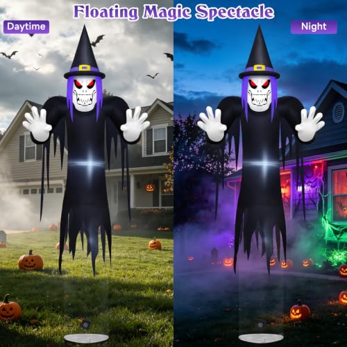 Danxilu 12FT Gaint Floating Halloween Witch Inflatable - Tall Outdoor Decor
