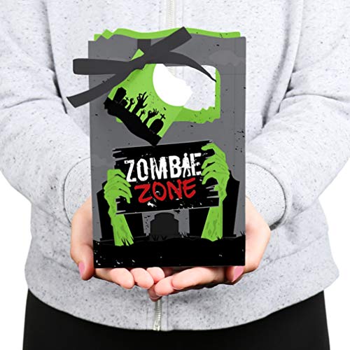 Halloween Zombie Favor Boxes Set of 12 - Treat Bags for Party Favors