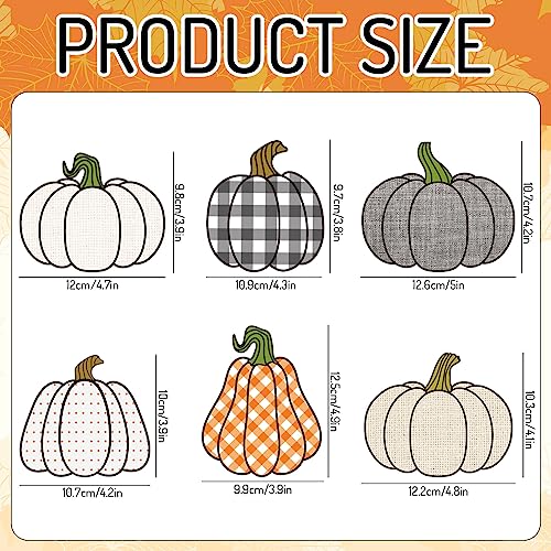 Fall Pumpkin Refrigerator Magnets Set - Autumn Decor for Kitchen & Holidays