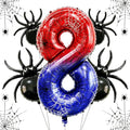 Spider 8th Birthday Balloon Decorations - Number 8 Friends Party Arch Kit - Variation 8