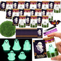 Halloween Ghost Wish Bottle Kit with Glow in The Dark Mini Ghosts & Decorations - 20 Pieces