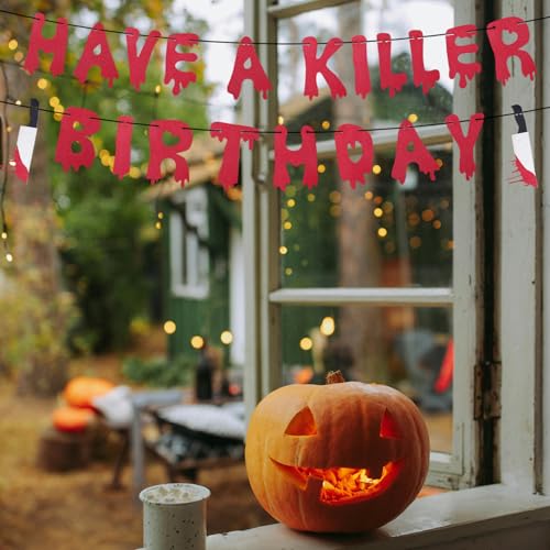 Halloween Bloody Banner for Zombie Vampire Horror Party Decorations