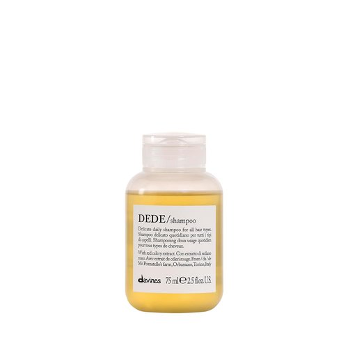Davines DEDE Shampoo - Gentle Daily Cleanser for Medium & Fine Hair | Travel Size, 2.54 Fl Oz