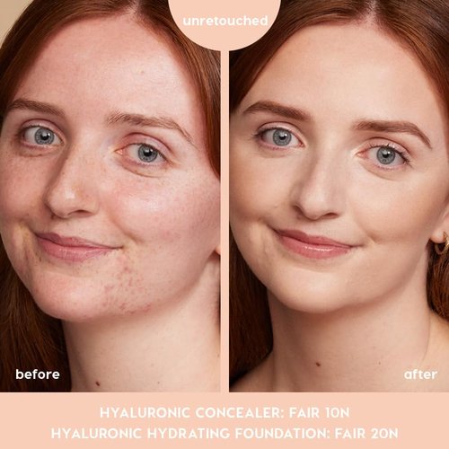 ColourPop Pretty Fresh Creamy Concealer - Full Coverage with Natural Finish - Hydrating Formula with Hyaluronic Acid & Coconut Water - Fair 20N (0.3 oz)