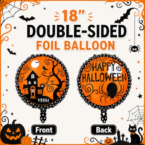 Orange Halloween Party Decorations Set - 37 pcs Spooky Yard & Indoor Decor