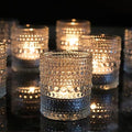 Clear Votive Candle Holders Set 24 PCS Hobnail Glass Tealight Holders - Spring & Wedding Decor Variation of THIS listing