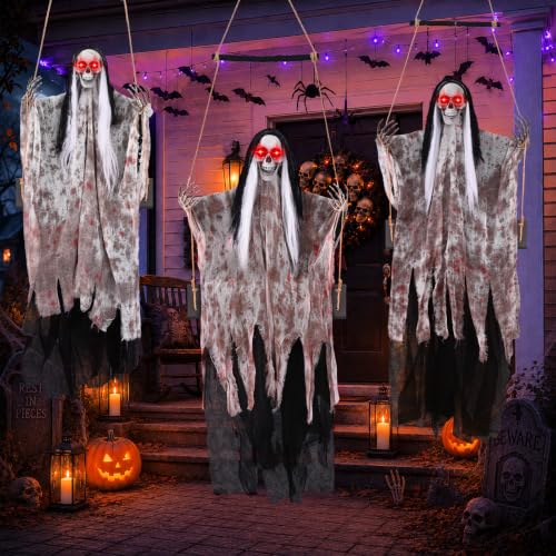 75 Inch Hanging Grim Reaper Skeleton Ghost Halloween Decor - Variation M
